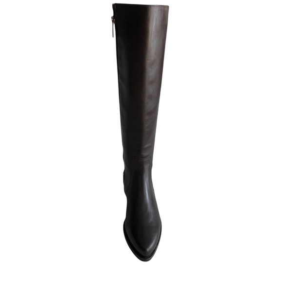 Aquatalia Womens Brown Leather Knee Boots/ size 7. Made in Italy. - Picture 2 of 7